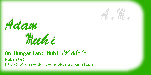 adam muhi business card